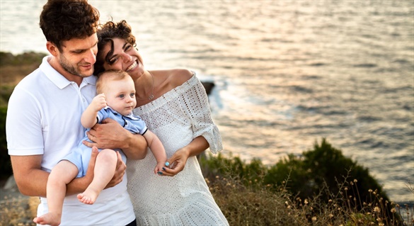 fotografia famiglia messina tramonto mare studio fotografico chiara oliva